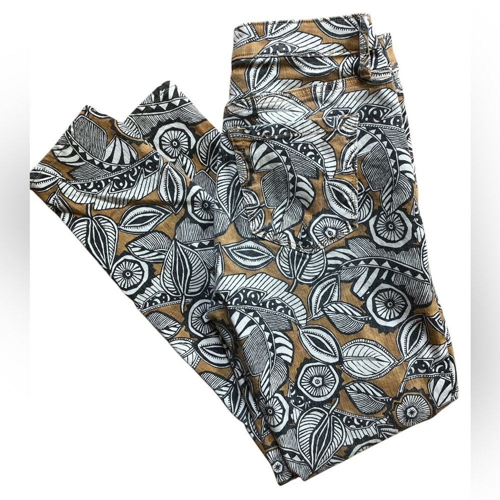Ann Taylor LOFT Jeans - Curvy Skinny Ankle - leaf print - Size 25/0